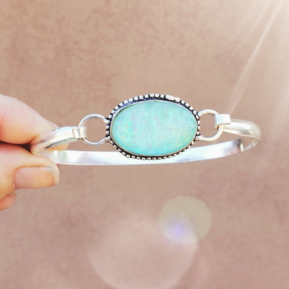 New Triplet Opal 925 Silver Bracelet._6